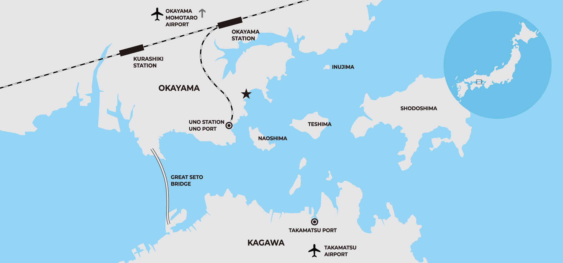 アクセスマップのイラスト